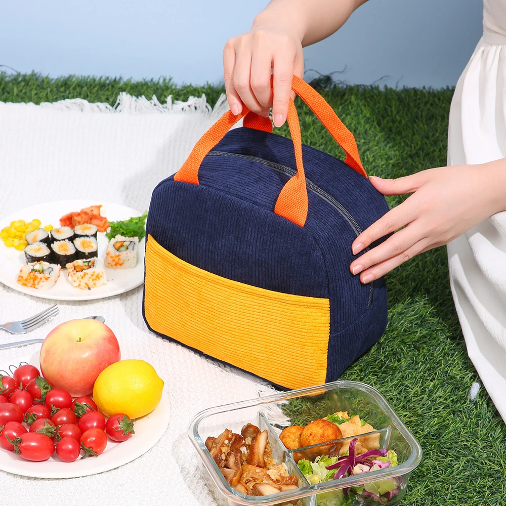 Thermal Lunch Bag Cooler Thermal Lunch Box Tote Bag Reusable Snack Bag Lunch Bag Food Bag For Adults Kids Work School Travel