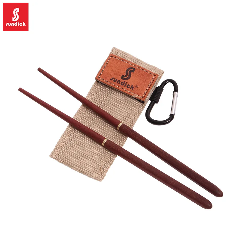 

Outdoor Travel Portable Folding Chopsticks Solid Wood Chopsticks Storage Portable Bag