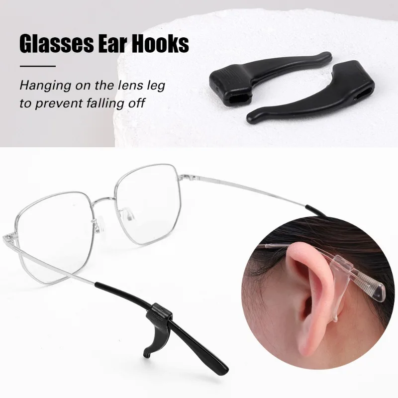 1/20Pairs Anti-slip Silicone Ear Grip Glasses Eyewear Holder Eyeglasses Leg Ear Hook Temple Stopper Bracket Fastener Accessories image 5