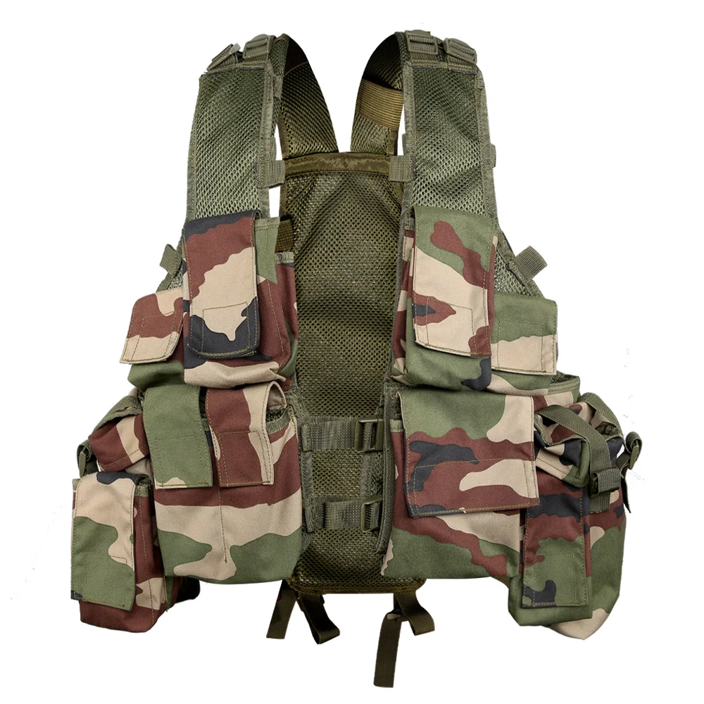 

OEM Logo Multifunction 600D Nylon Quick Release Camouflage Hunting Combat Tactical Vest With Magazine Pouch