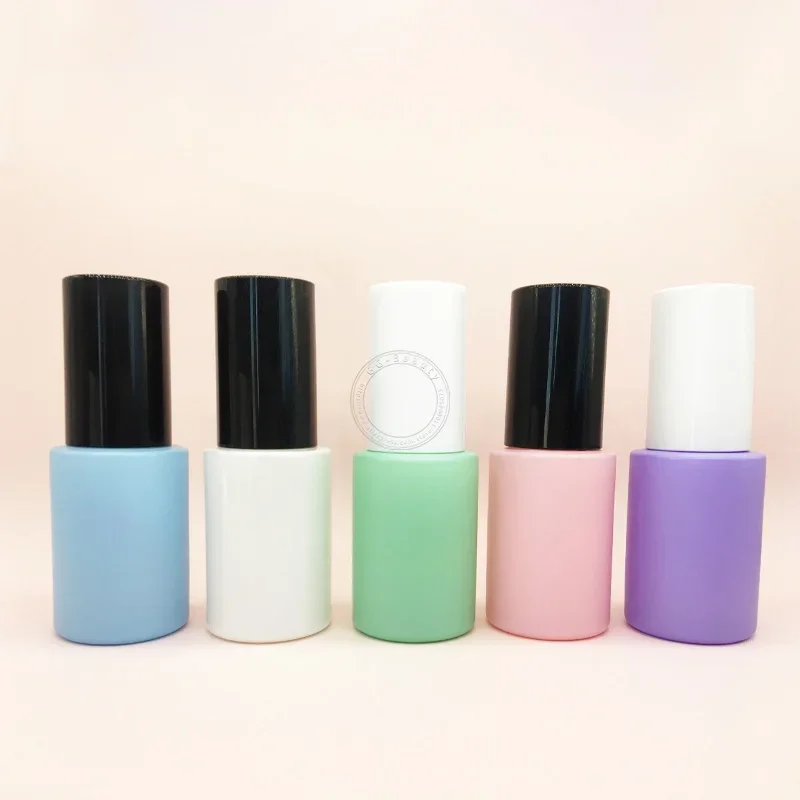 

Ice Cream Color Glass Bottles with Plastic Cap E-cigarette Essential Oils Empty Cosmetic Containers Beauty Skin Care Toolsbottle