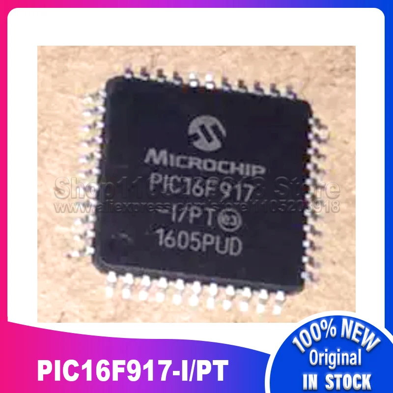

5 шт./лот PIC16F917-I/PT PIC16F917 I/PT TQFP44 100% новый спотовый запас
