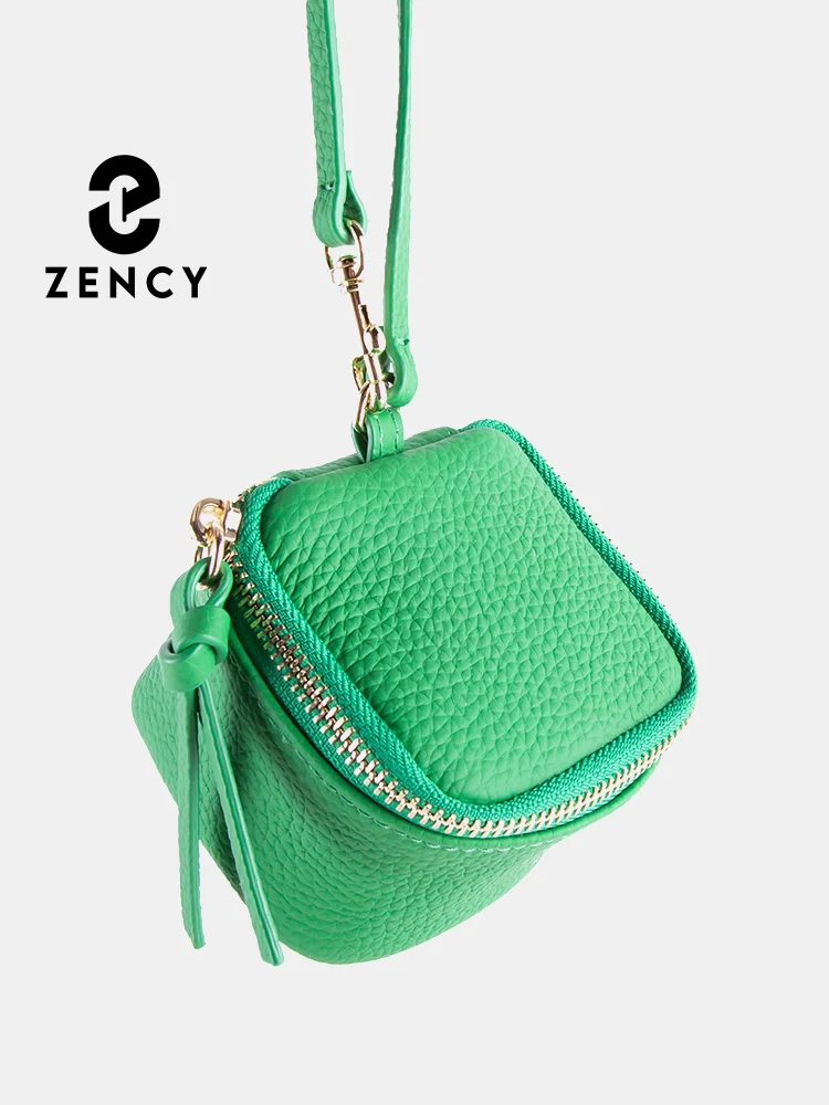 

Zency 100% Genuine Leather Bag For Female Fashion Small Make Up Organiser Clutch Coin Pouch Women Travel Lipstick Cosmetic Bag