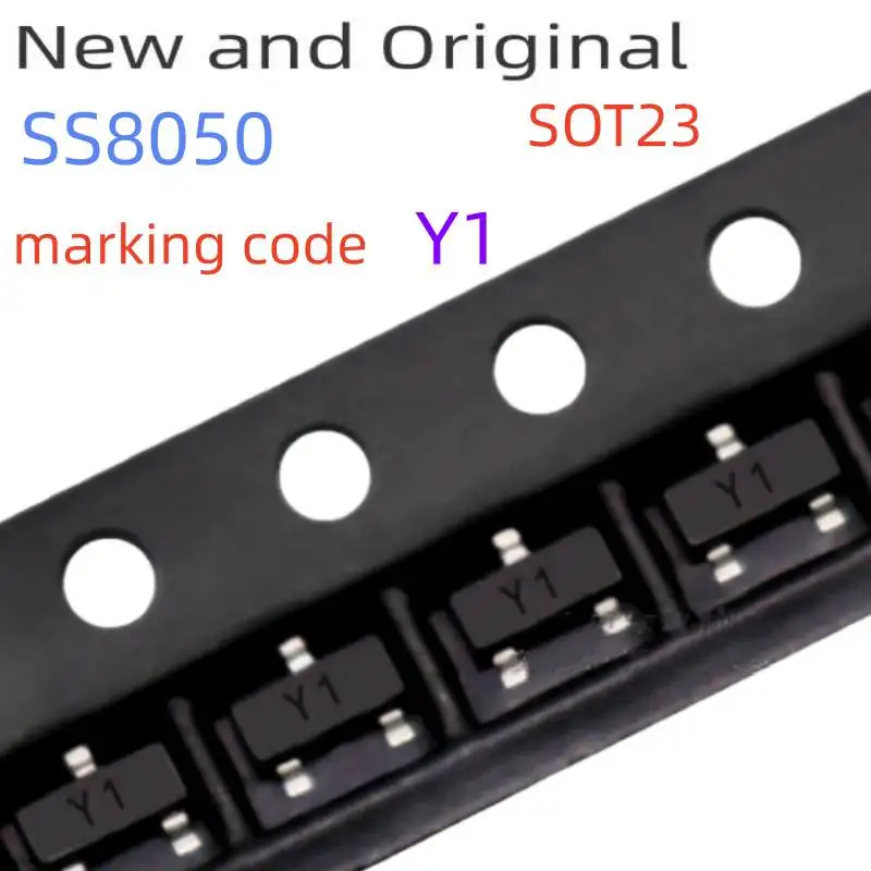 

Ss8050 Sot23 40V 1500Ma 2W Output Amplifier of Portable Radios in Class B Push-Pull Operation Marking Code J3Y or Y1