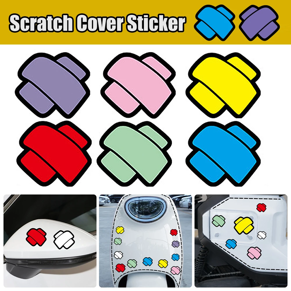 Car Motorcycle Stickers Band-aid Decal Creative Car Body Scratches Block Fuel Tank Decoration Sticker Auto Exterior Accessories