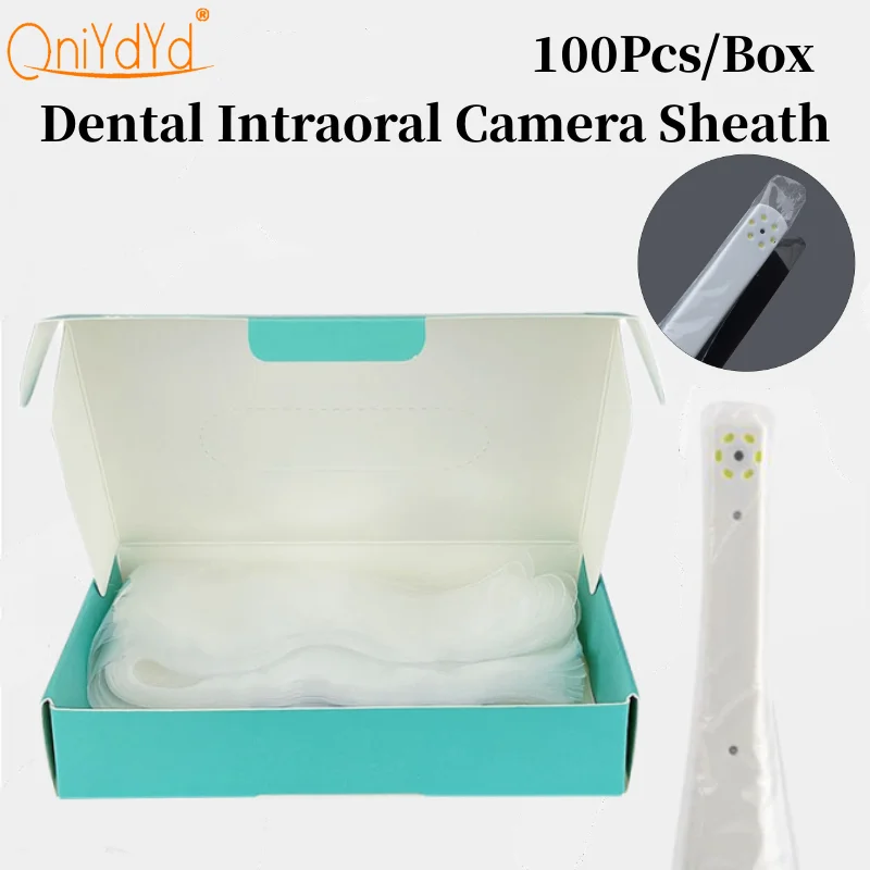 100Pcs/Box Disposable Dental Endoscope Intraoral Camera Protective Sleeves Sheath Covers