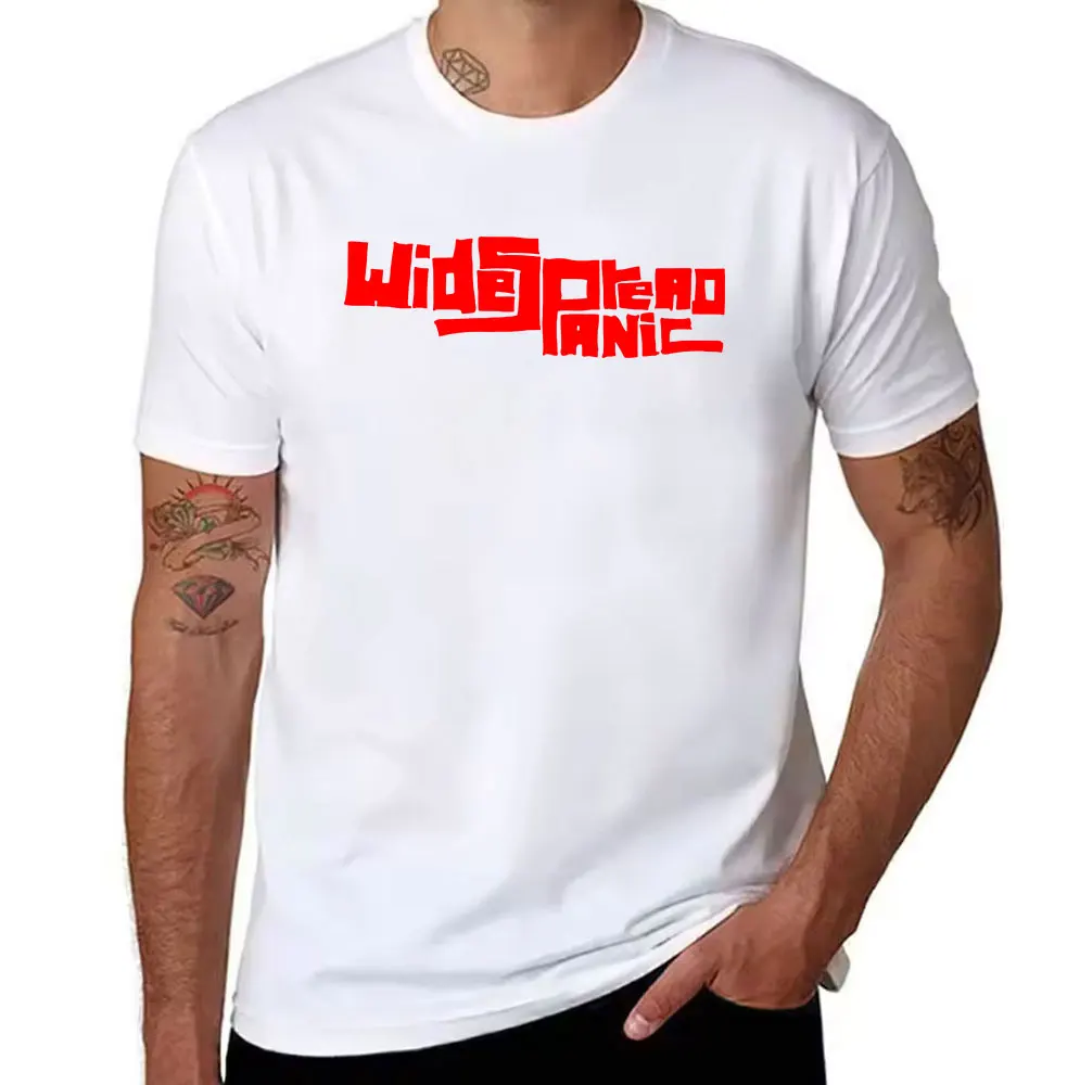 Men's Cotton T-Shirt Widespread Panic Graphic Print Casual Short Sleeve Tee for Daily Wear