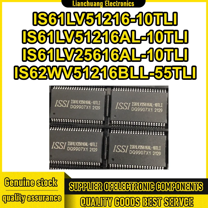 

5PCS IS61LV51216-10TLI IS61LV51216AL-10TLI IS61LV25616AL-10TLI IS62WV51216BLL-55TLI TSOP44 IC chipset New in stock