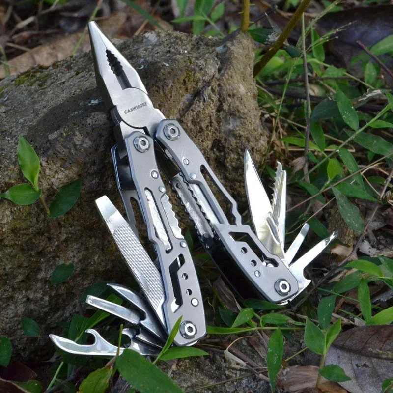 Outdoor Folding Multipurpose Tools Camping Portable Stainless Steel EDC Emergency Survival Knife Clamp Hiking Equipment image 6