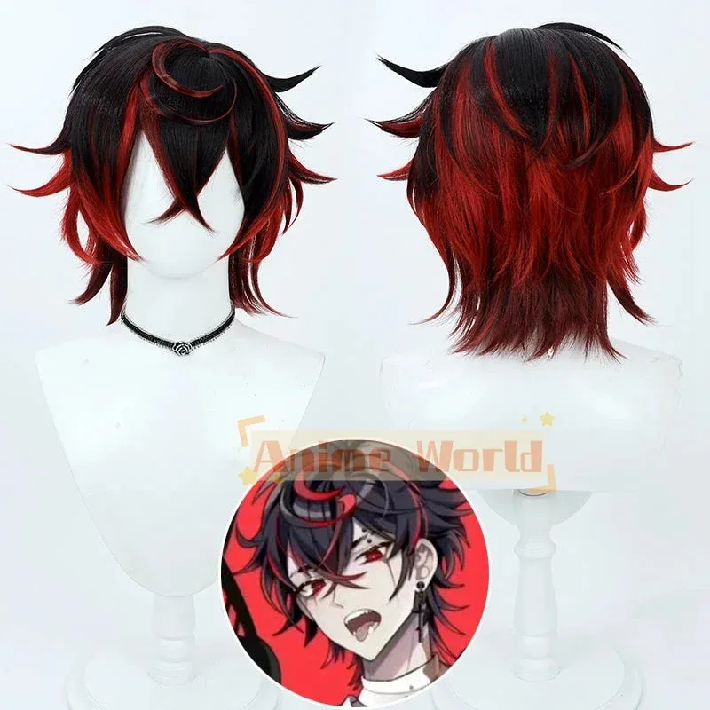 

VShojo VTuber Kuro Kurenai K9 Kuro Косплей Парик