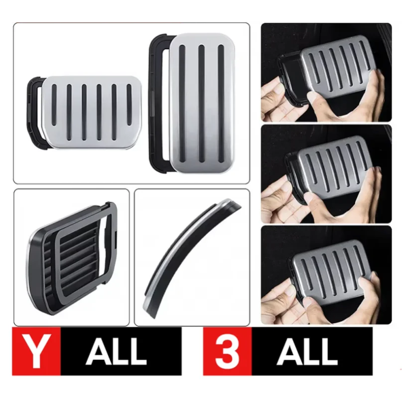 

For Tesla Model Y Juniper 2025 Launch 2025-2020 Model 3 Highland 2017-2024 Accelerator Brake Pedal Anti Slip Foot Rest Cover
