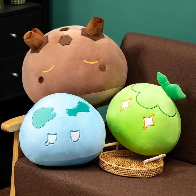 10/30/40/50cm Soft Game Genshin Impact Slime Theme Cute Plush Dolls Keli Dango Throw Handful Toys Cartoon Birthday Xmas Gift