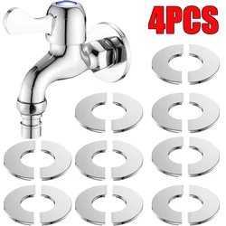 4/1PCS Stainless Steel Faucet Decorative Covers Self-Adhesive Shower Water Pipe Wall Covers Bathroom Kitchen Faucet Accessories