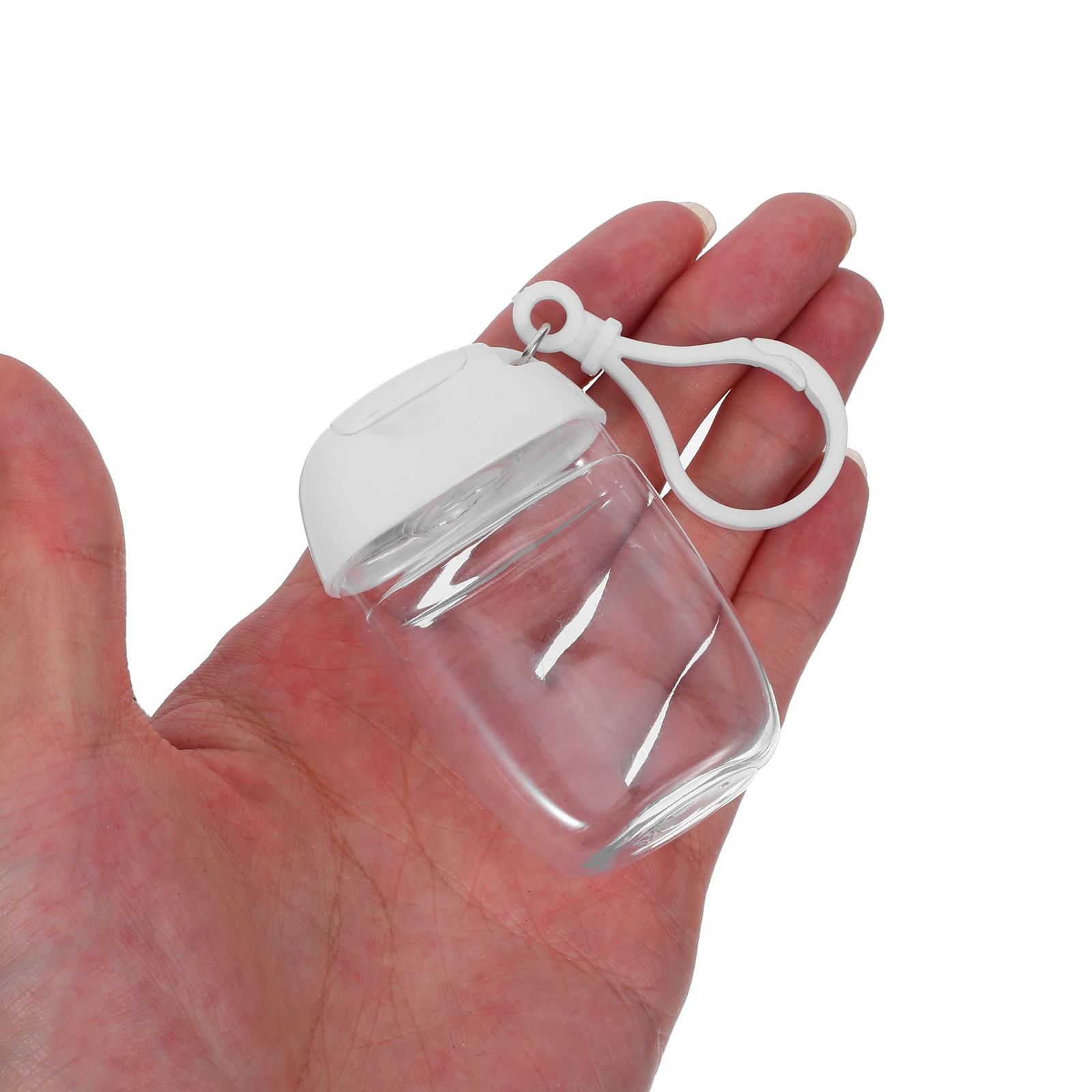 9 Pcs Bottled Travel Size Lotion Keychain Leak Proof Bottles Portable Hand Clear for Toiletries with