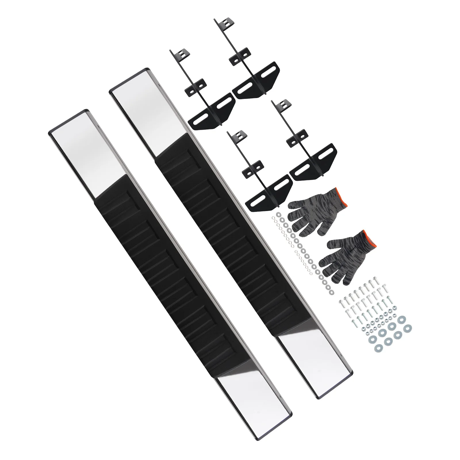

Nerf Bars Step Rails 6 Inch for Dodge Ram 1500 09-2018 Black Left&Right
