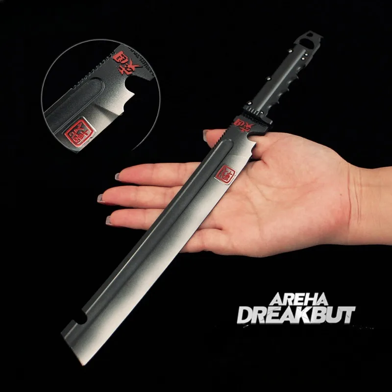 30cm Arena Breakout Game Peripherals Machete Model Metal Toys Desktop Ornaments Props Collection Birthday Gifts Toys Kid