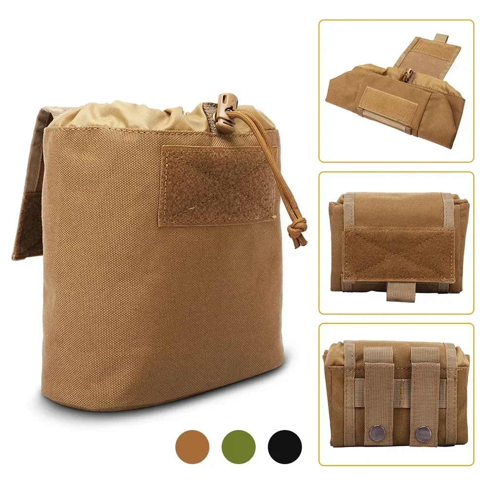 Foldable Molle Magazine Dump Drop Pouch Toy Gun Ammo Mag Holder Folding Outdoor Hiking Hunting Accessories EDC Tool Waist Bag