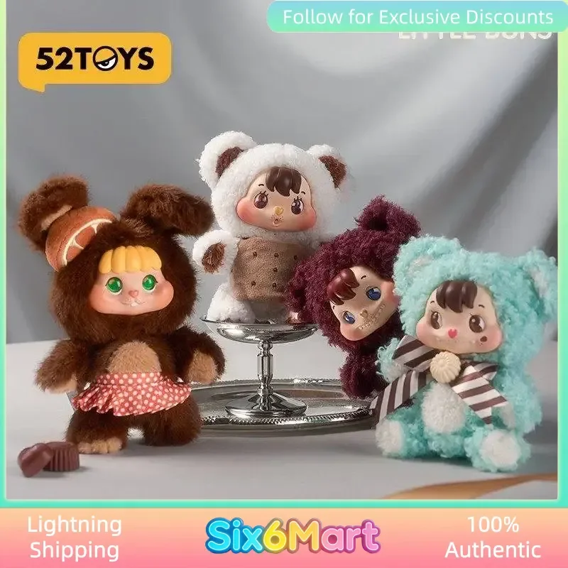 

52toys Little Buns Melting Series Blind Box Cute Fluffy Plush Pendant Collectible Toy Birthday Surprise Gift For Kids Girls