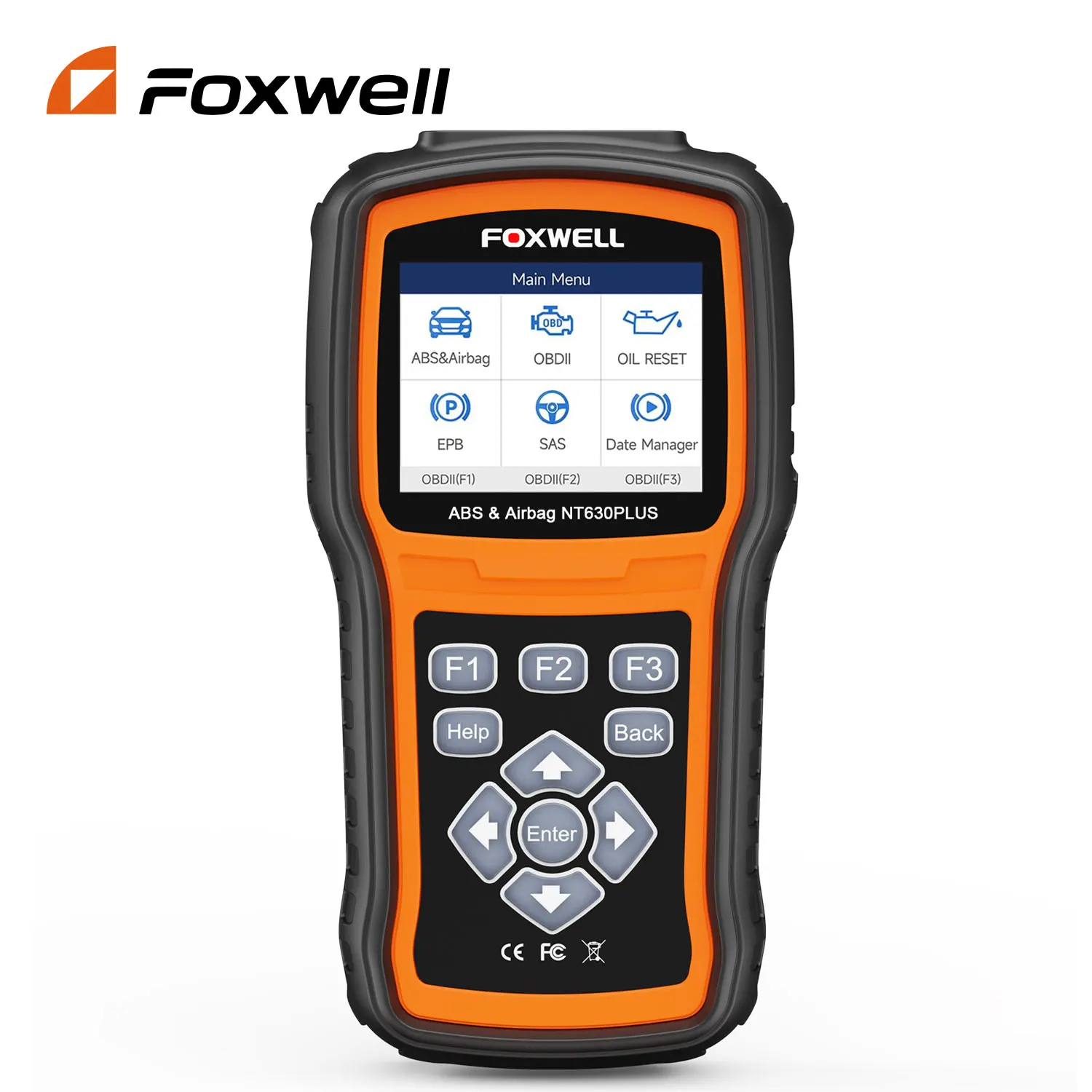 FOXWELL NT630 Plus автомобильный OBD2 сканер полная система диагностический инструмент с живой датой бесплатное пожизненное о...