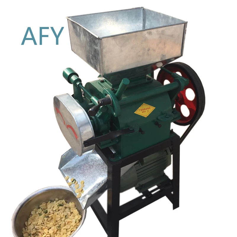 Small Household Wheat Oat Corn Flake Making Machine for Home Use for Breakfast Cereal Maker for Food Processing Equipment for