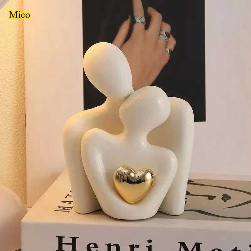 

Simple and beautiful handmade ceramic wedding book art, wedding anniversary collection gift, creative home decoration