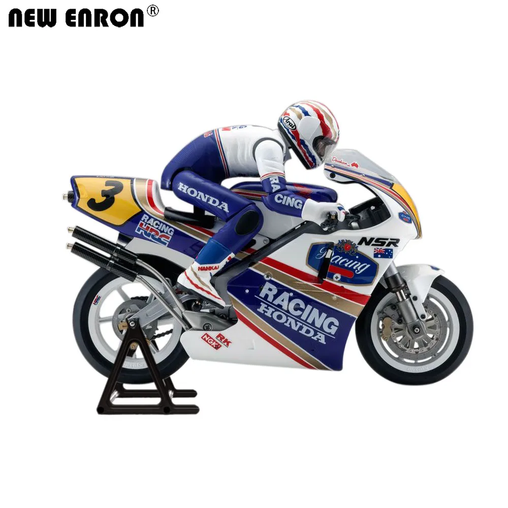 Nova liga de alumínio enron suporte da roda traseira 1 pçs para rc moto 1/8 kyosho motocicleta honda nsr500 # b7 # b8 # b9 atualizar peças