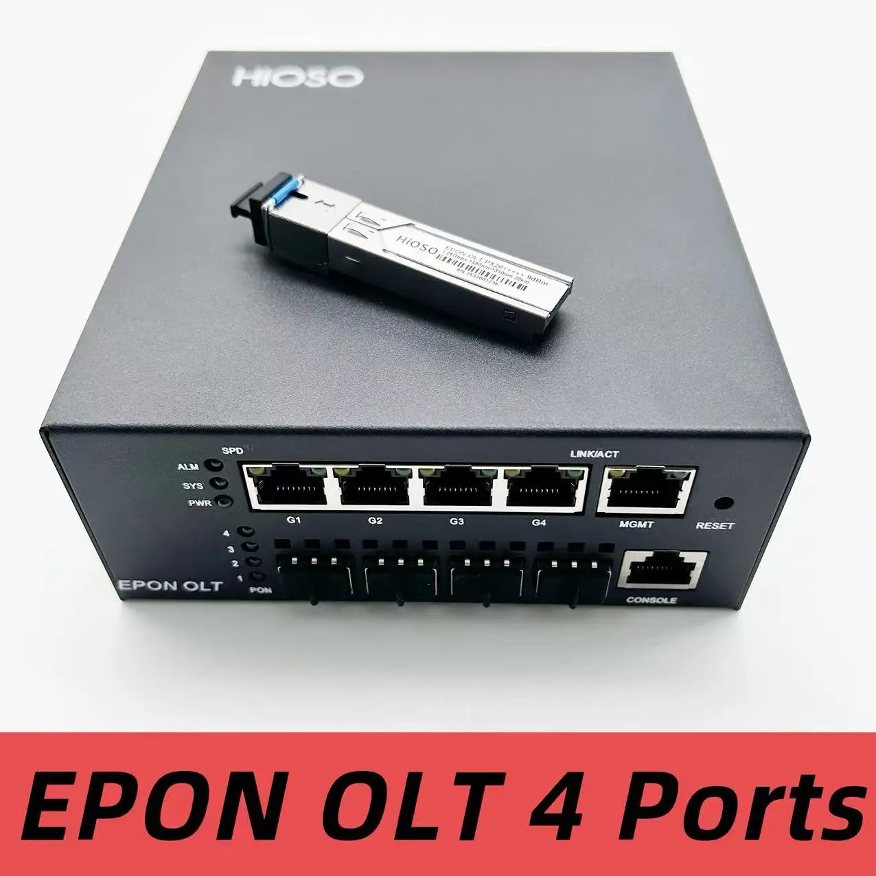 EPON OLT 4PORTS PX20+++++ 9dBm High quality Compatible with Huawei ZTE EPON ONU/ONT  fast shipping