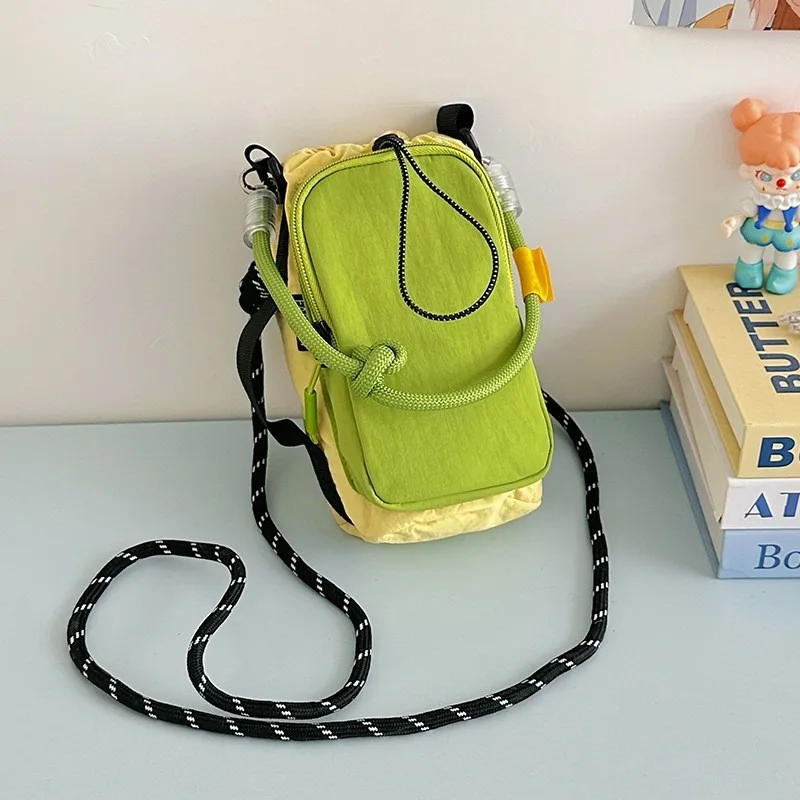 2026 New Orange Fashion Versatile Portable Mobile Phone Bag Small Bag Outdoor Cycling Shoulder Messenger Bag
