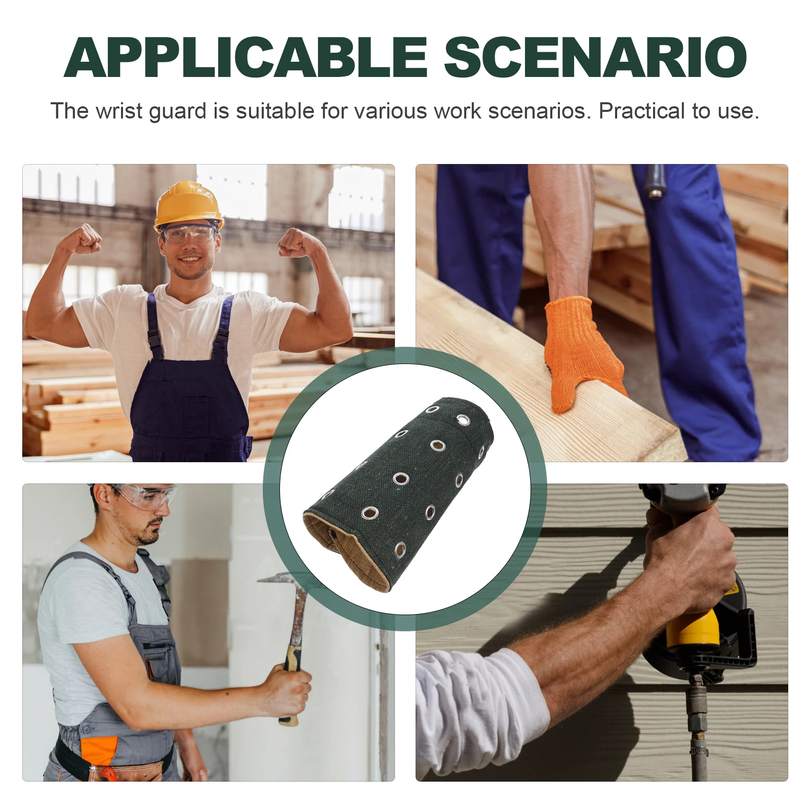 

Cut Resistant Wrist Guard Steel Reinforced Universal Size Protective Sleeve For Workers Practical Use Labor Protection