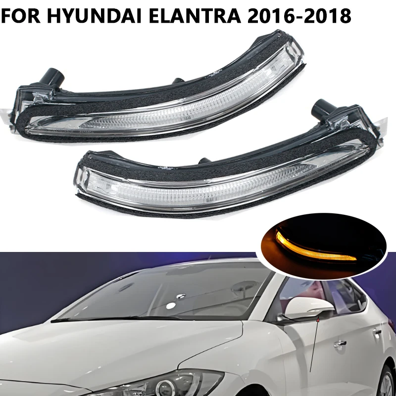 Car Rearview Mirror Turn Signal Light Lamp For Hyundai Elantra 2016 2017 2018 LED Door Side Light 87614-F200 87624-F2000