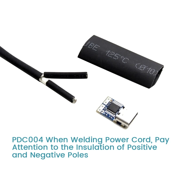 1 Piece PDC004-PD Decoy Module PD23.0 To DC DC Trigger Extension Cable Type-C PD Decoy (12V)