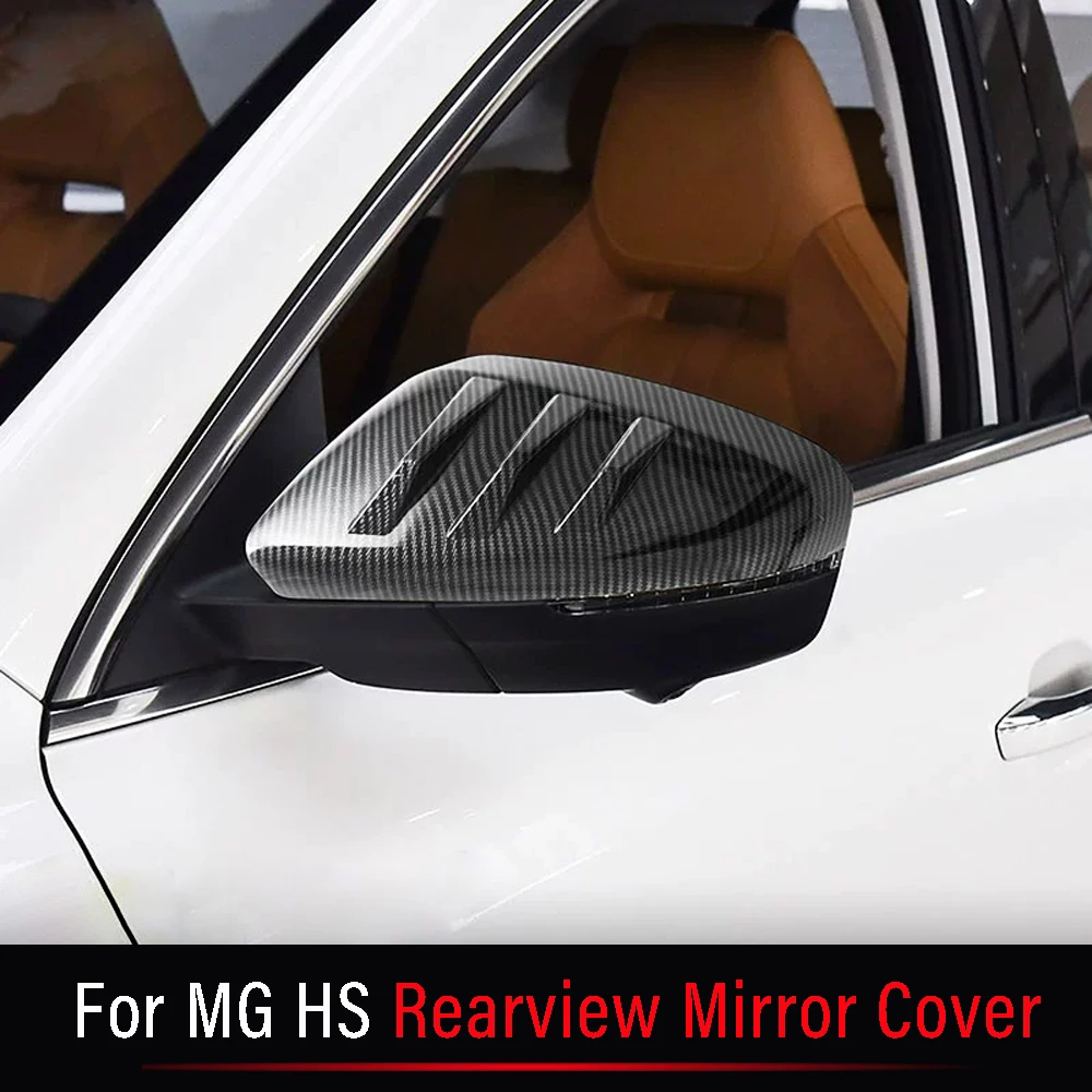 

For MG HS 2018-2024 Carbon Fiber Car Door Rearview Mirror Cover Trim Accessories Auto Exterior Decoration Protection Stickers