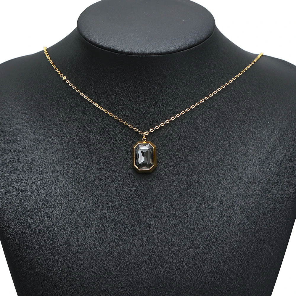 3 Stück Edelstahl-Anhänger in Tropfen- und Rechteckform mit Zirkonia für Armbänder, Ohrringe, Charms, Schmuckzubehör, DIY-Mode, Schmuckherstellung, Halsketten – Detail 4