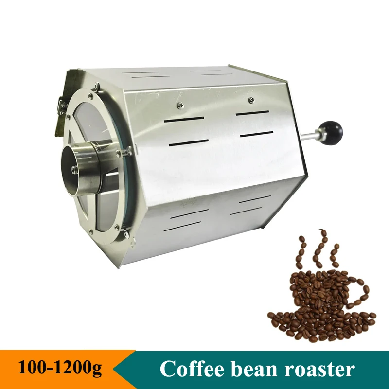 5L Electric Coffee Beans Roasting Baking Machine Fuel Gas Direct Fire Nuts Grain Soybean Beans Roaster