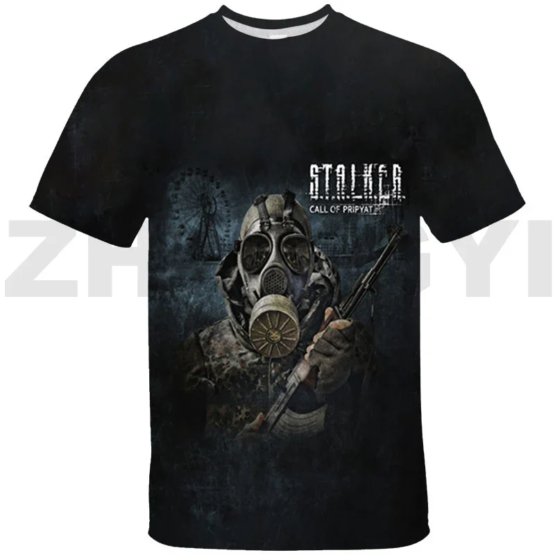 Summer S.T.A.L.K.E.R. 2 Heart of 3D T-shirt Hot Shooting Game Stalker 2 Kids Short Sleeve Harajuku Casulal Women Men Streetwear