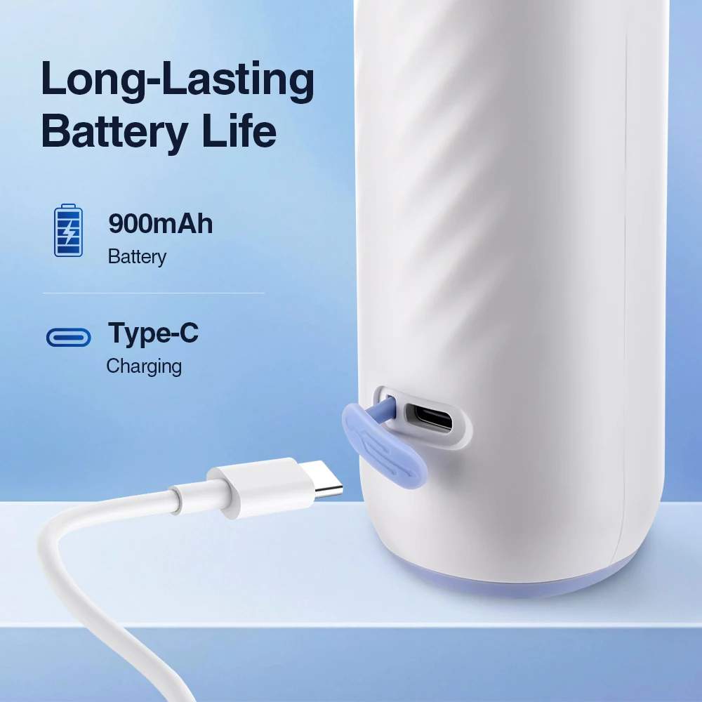 فراغ البصرية الكهربائية اللوزيل مزيل الحجر عن طريق الفم الري و طلاء اللسان مكشطة المدمج في مصباح ليد 8 شفط مكافحة رائحة الفم الكريهة #5