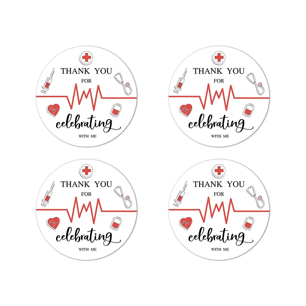 Nurse Thank You Stickers, Nursing Medical Birthday Graduation Party Labels, Decorations