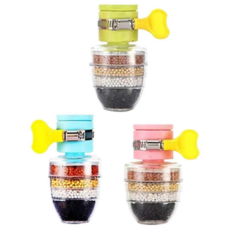 ABKR-6Pcs 홈 주방 연수기 불소 여과 카트리지 수도꼭지 정수기 수도꼭지 수돗물 정수기 필터