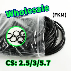 10 pz/lotto anello in gomma fluorurata nero FKM guarnizione OD8/9/10/11/12/13/14/15/16/17/18/19/20*2.5mm O-Ring in gomma guarnizione olio guarnizioni ad anelli.-.