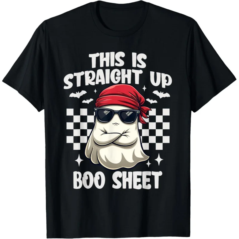 

This Is Straight Up Boo Sheet Funny Halloween Men Women T-Shirt