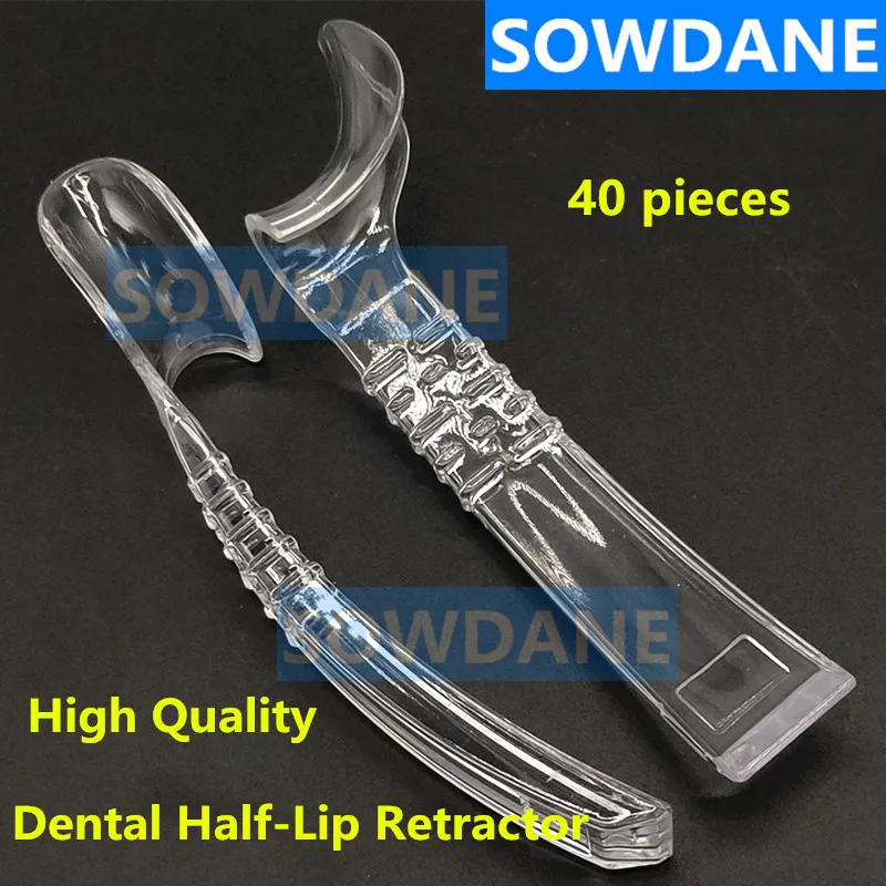 40pcs Dental Lip Cheek Retractor Mouth Opener Dentist Plastic Half Lip Retractor Mouth Gag Photograghic Instrument High Quality