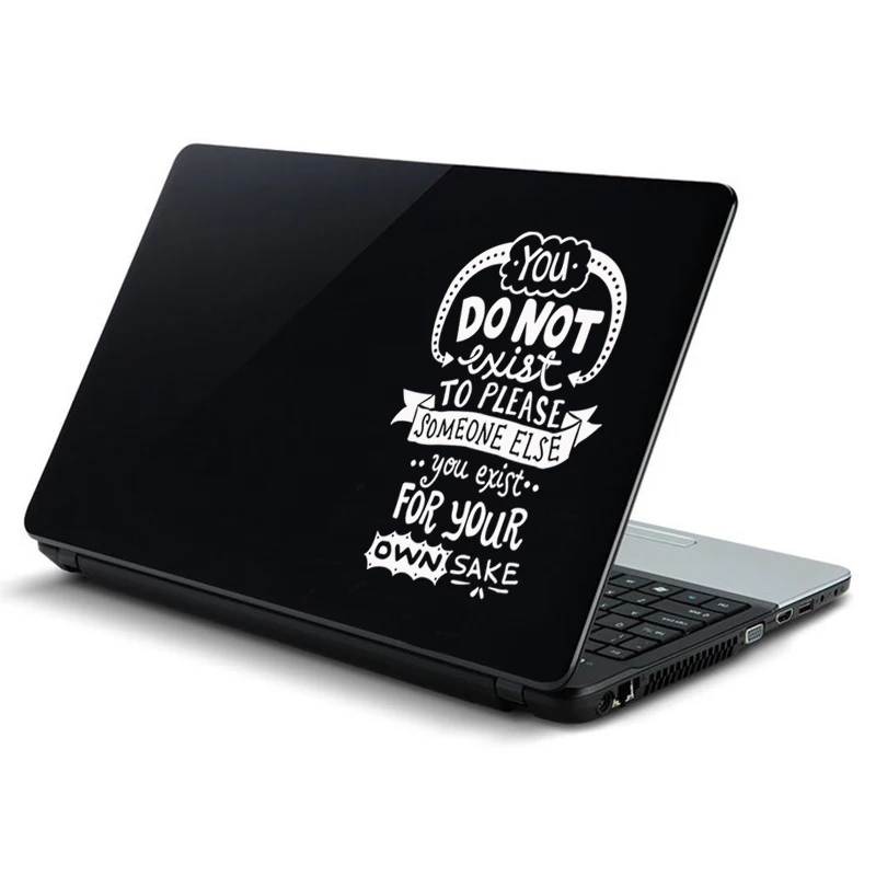 Motivational Life Quotes Vinyl Laptop Decal Sticker for Macbook Pro Air Retina 13 15 Inch Mac Cover Skin Surface Notebook Decor