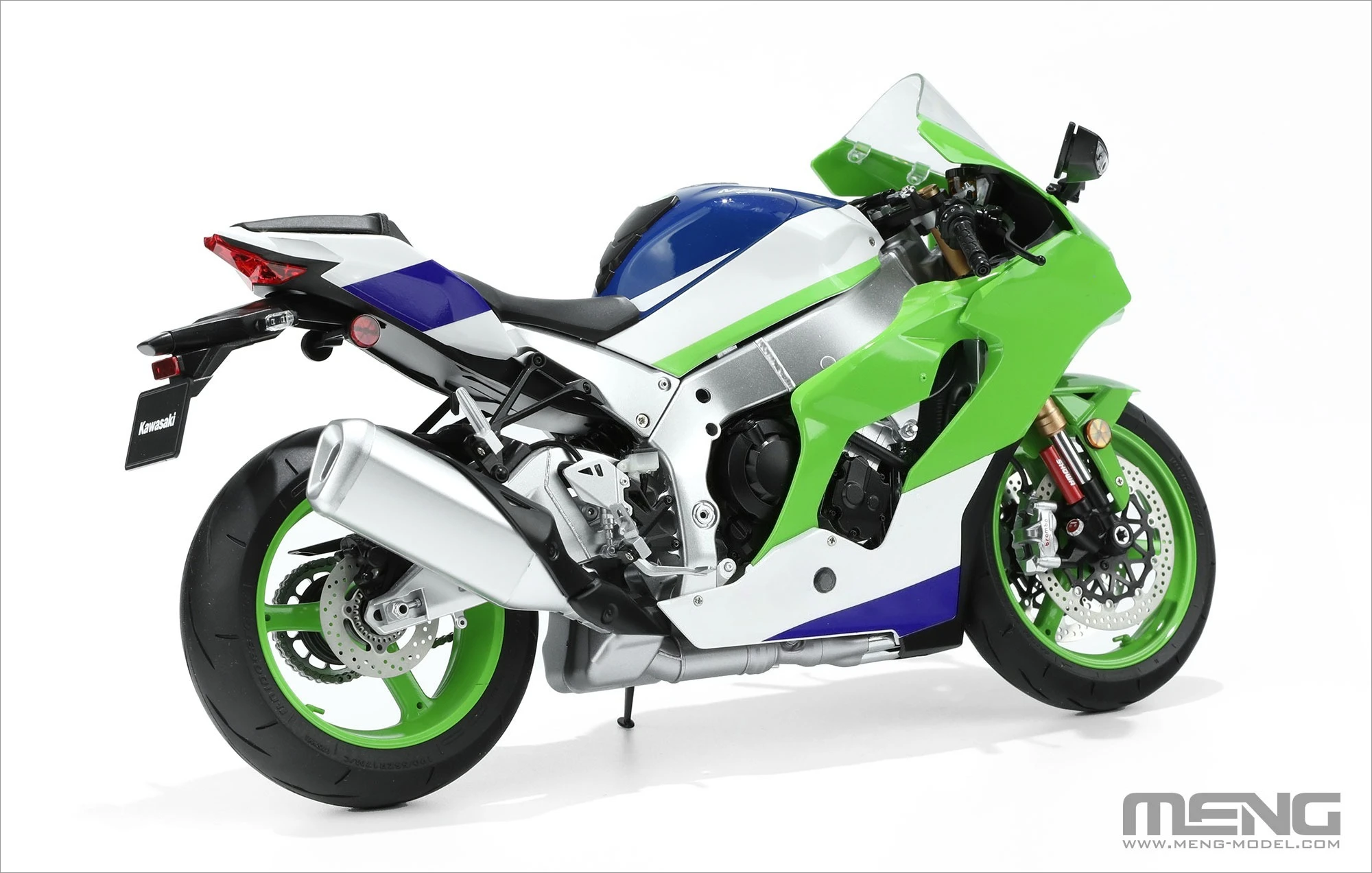 MENG MT-007S 1/9 Ninja ZX-10R motorcycle, glue-free color