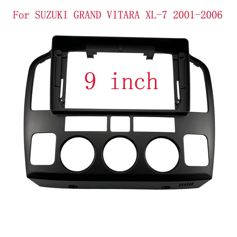 

9-дюймовая автомобильная панель радиоприемника для Suzuki Grand Vitara 1998-2006, комплект приборной панели, установка лицевой панели консоли, 9-дюймовая переходная пластина, отделка