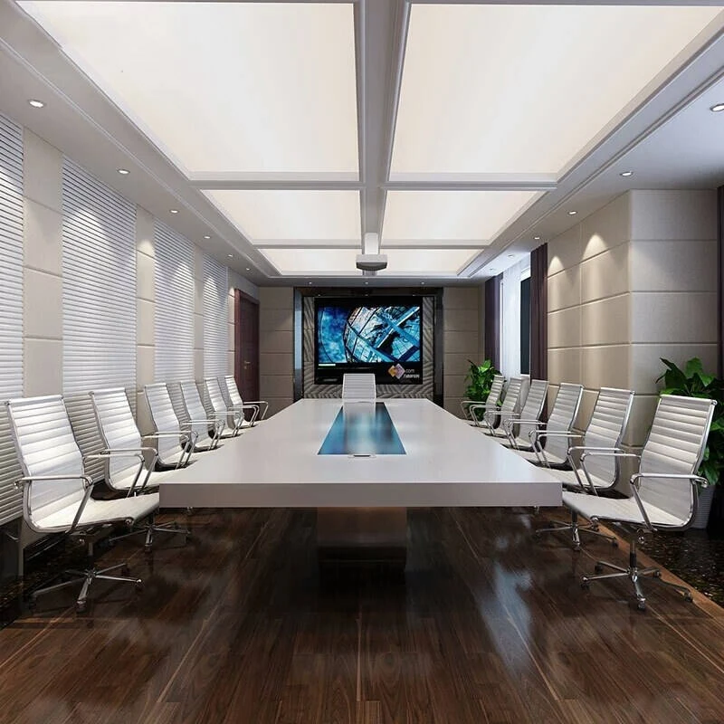 Luxury Office Furniture Meeting Room Boardroom Conference Table Hot Sale Modern Small Stylish Office Table With Chairs 1 Pcs