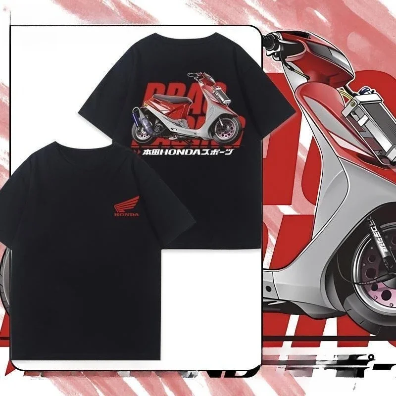 

Мужские и женские футболки Honda DIOSR Feelings, модифицированные мотоциклетные летние любители локомотива, универсальные с короткими рукавами