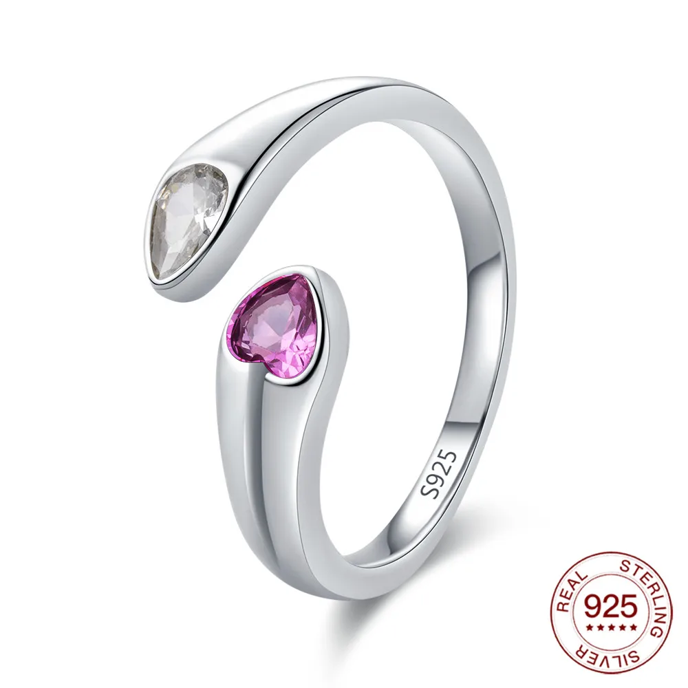 Women's 925 Silver Gecko Snake Scorpion Open Ring, Luxury Zircon