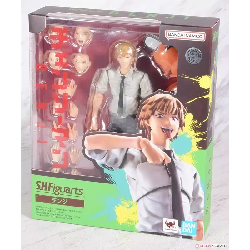 Bandai S.H.Figuarts Denji Action Figure Makima SHF Chainsaw Man Anime Figura Kit de modelo de montagem de brinquedo para meninos presente caixa original