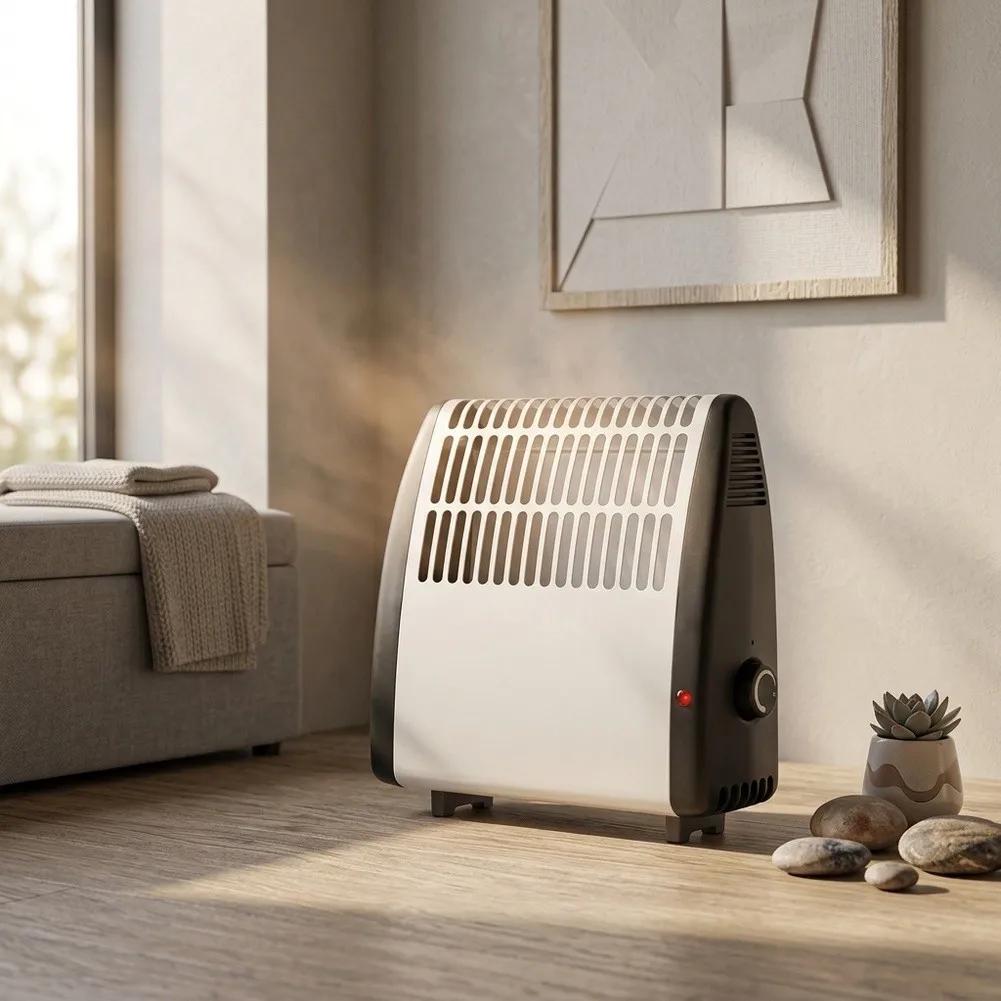For Small-Sized Forced-Air Heater Designed for 10 Sq M Coverage with Consistent Output and Unobtrusive Operation
