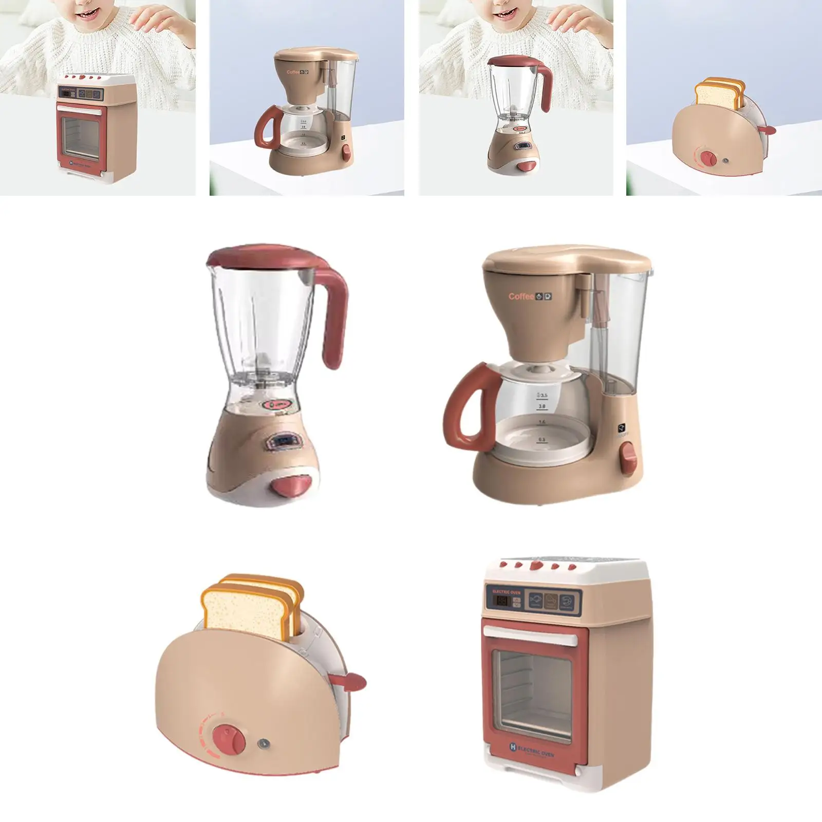 Children's Kitchen Appliance Set for Skill Development and Interactive Play